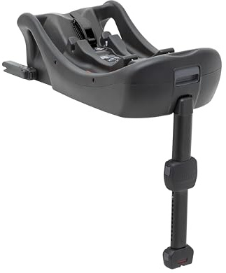 Joie i-Base™ 2 R129 Kindersitzbasis, i-Size, ISOFIX oder Fahrzeuggurtbefestigung, höhenverstellbarer Stützfuß, Farbindikatoren – Geburt bis 15 Monate (40–85 cm), Farbe Black