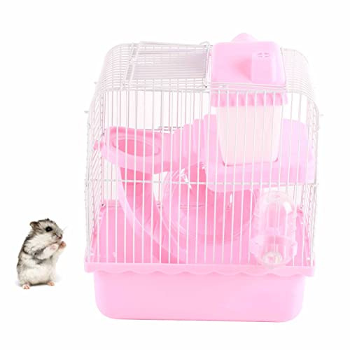Hamsterkäfig, 2 Etagen, Einfach zu Installierender Hamsterlebensraum für Kleine Haustiere (#2)
