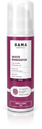 Bama Sneaker Whitener - Pflege für weiße Schuhe und Sneaker, Schuhpflege für weiße Sneaker und Materialien - mit hoher Deckkraft, 75 ml