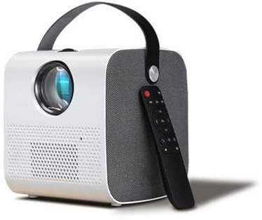 Mini projecteur portable HD 1080p pour la maison, projecteur de bureau WiFi, même écran, 1280 x 720p, 360 ° sans angles morts, distance de contrôle à distance de 10 m (même écran)