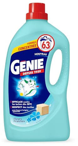 GENIE Lessive Liquide Fleurs Fraiches 63 Lavages - 2,52L