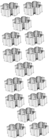 MAGICLULU 15 Stk Keksausstecher in Blattform Cakesicles Schimmel Gemüseformen Keksformen backen Kuchen schneidematte Keksformen zum Backen Rostfreier Stahl vierblättriges Kleeblatt Stanzen