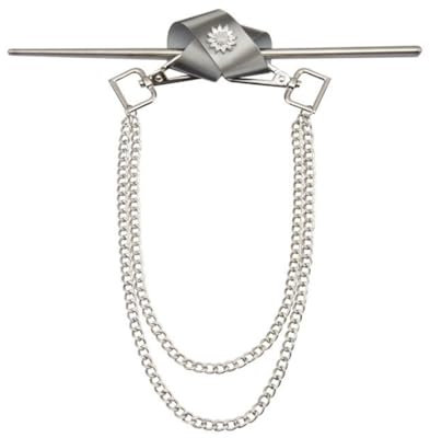 Eleganter, modischer Haar-Essstäbchen mit Metallschleife, glänzende Kette, Quaste, Retro-Haarnadel, dekorativer Stab