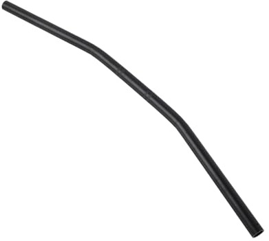 Guidon de Moto Rétro courbé en Fer, Guidon de Moto, Guidon courbé Rétro Universel, lyrlody, 22 Mm pour la Plupart des Motos (NOIR)