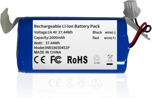 INR18650 M26-4S1P Robot Aspirador Batería de Ordenador portátil | Recambio para Eufy RoboVac 11 11C 11S 11S Plus/MAX 12 15C 15C MAX 15T 25C 30C Hybrid G30 Edge R500 R450 Serie(14.4V 36Wh)
