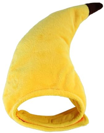 Hunde-Bananen-Kostüm, niedlicher Katzen-Partyhut, lustige Halloween-Bekleidung, kreativer Bananenhut, verstellbare Haustierkostüme für Katzen, Kätzchen, Welpen
