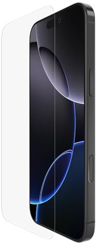 Belkin ScreenForce TemperedGlass Schutzfolie iPhone 16 Pro Max, dünn, kristallklar, kratzfest, inklusive Positionierungsschale für eine blasenfreie Applikation, Schutzglas für iPhone 16 Pro Max