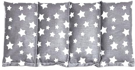 AngiesStrickZauber : Coussin chauffant fait à la main avec Colza- Graines/Oreiller froid/Oreiller cervical/Oreiller/Étoiles