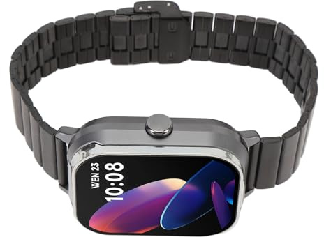 Montre Intelligente avec écouteurs, Comptage de Pas, Montre de Fitness Intelligente NFC sans Fil 2 en 1, TFT 2,01 Pouces pour l'extérieur (Argent avec Bracelet en Acier)