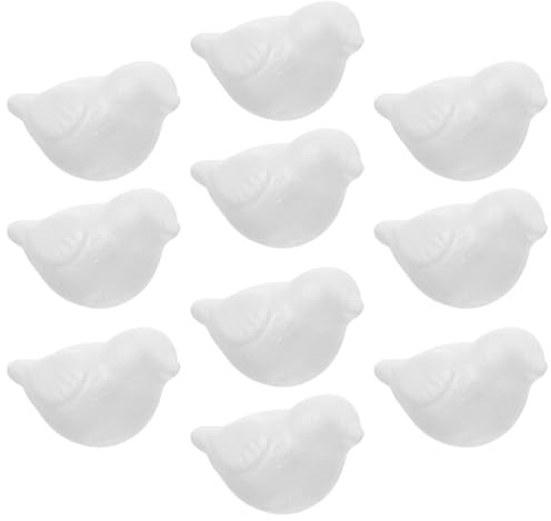 ADOCARN 10stücke Bastelset Vogel Zum Bemalen Für Junge Mädchen Vogelspielzeug DIY Dekoration Kunst Liefert Vogel Form Malerei Spielzeug Partygeschenk Und Partydekoration