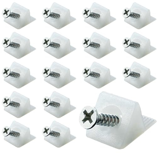 Kit de reparación de cajones de 120 piezas con tornillos, cuñas de tracción, cuñas de soporte de tracción, soportes de cajón para cajones hundidos, fijación inferior de cajón, kit de fijación de