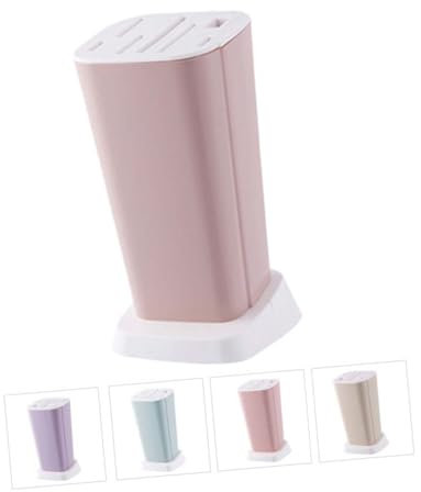 Cabilock Support De Rangement Multifonction Pour Couteaux Taille Moyenne Matériau Pp Robuste Compartiments Multiples Détachables Cuisine Organisée Et Rangement Facile Couleur Rose Nordique