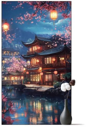 Diamond Painting Nachtszene Diamant Painting Bilder Blume,Diamond Painting Groß XXL 90x180 cm,Diamant Painting Bilder Erwachsene DIY Simple Diamond Painting Crystal Art Stickerei für Wand Dekor q1090