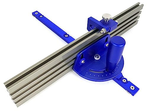 Gehrungsanschlag für Tischkreissägen aus Aluminium, Schiebegriff-Anschlagsystem mit 300/400/500/600 mm langen Schutzvorrichtungen und Endanschlägen, Werkzeuge für Frästische zur Holzbearbeitung (Grö