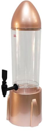 Fenteer Dispensador de Cerveza Dispensador de Bebidas 3L Dispensador de Bebidas Torre de Cerveza para Bar, Oro Rosa