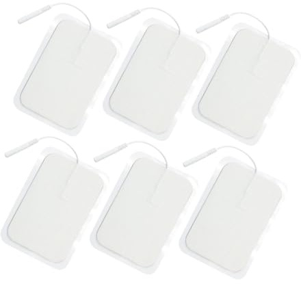 SEWOART 10 Stück Elektrode Pads für Sportverletzungen mit Niedriger Impedanz und Wärmefreisetzungslöchern aus Vliesstoff und Silikon zur Muskeltherapie und Regeneration