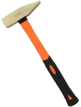 Proof mechanical hammer, duckbill, anti-static aluminum bronze installation, fitter's, copper(Black,700g)