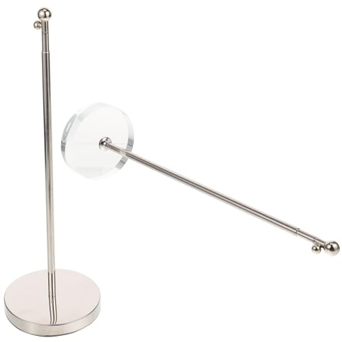 TOYANDONA 2pcs Telescopic Flag Pole for Desktop with Stable Base Wear-resistant Metal and Glass Flag Stand for Office Game Decoration