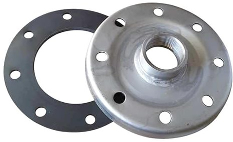 WITTKOWARE Gewindeflansch für Einschraubheizkörper, Edelstahl, mit Dichtung, Lochkreis 150mm, Gewinde DN40 (1½)