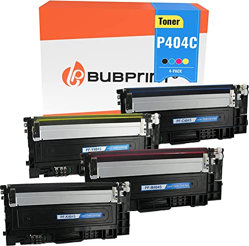Bubprint P404C CLT-404S 4 Tonerkartuschen kompatibel als Ersatz für Samsung CLT-P404C für Toner Samsung C480W C480FW C480 C480FN C430W C430 C432 C432W C433 C482 C482FW C482W C483 C483FW Multipack