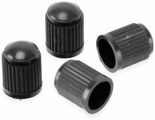 DUNLOP Automotive Car schwarz Ventilkappen 4 Stück, One Size