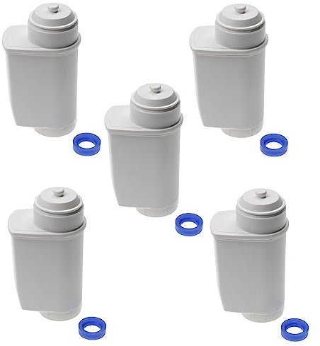 vhbw 5x Wasserfilter Filter Ersatz für Bosch TCZ70033 für Kaffeevollautomat, Espressomaschine Weiß
