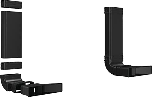 Siemens Flachkanal Kunststoff HZ9VDKR2 | Set besteht aus, Diffusorelement (männlich), Es ist zu verwenden in Kombination, 90° Flachkanalbogen vertikal (L Radius