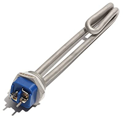 DHVIJA 1 Inch BSP/NPT All 304SUS Screw In Type Immersion Water Heater For Water Boiler 220~240V 1KW/2KW/3KW Electric Heating Element joyous (Color : 1 Inch BSP Thread, Size : 2KW 190mm)