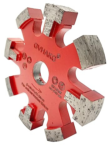 GVHAKG Frässcheibe/Räumscheibe120mm Für Fußbodenheizung (120x17x22.23mm) | 17 mm Diamant Frässcheibe 8 Segmente Für Fußbodenerwärmung Sehr harte Betonböden Und Entfernung