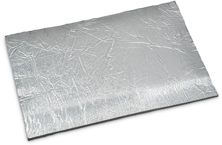 Ignifuge 123 – Tapis en fibres de céramique aluminium 500 x 300 x 5 mm, silicate d'aluminium, résistant à la chaleur jusqu'à 1260 °C, densité du matériau 200 kg/m³, isolation pour cheminées et poêles