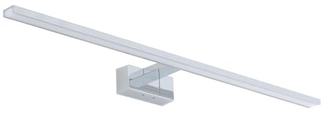 Licht-Erlebnisse LED Spiegelleuchte IP44 Chrom 80 cm lang 3000 K 1100 lm warmweiß hell Aluminium moderne Wandlampe Spiegel Badezimmer