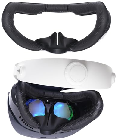AODELAN VR-Gesichtspad für Playstation VR2, atmungsaktive Löcher, Leder