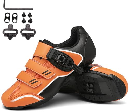 PENXZT MTB Fahrradschuhe Herren Damen Mountainbike Schuhe Atmungsaktive kompatibel mit SPD 2 Schrauben mit Cleats Entsperren Schuhe Fahrrad Spin Schuhe