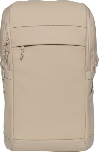 Beckmann, Street FLX - Zaino espandibile per ragazzi e adulti, con funzione di espansione intelligente, impermeabile, 30-35 l, beige., L