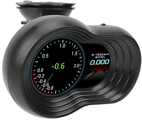 HUD -Anzeigemesser, OBD2+GPS Auto Head Up LCD -Monitor für Geschwindigkeit, Wassertemperatur, Spannung, Drehzahl, mit Alarm, Löschen von Fehlercode, Multifunktionaler Projektor