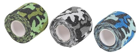 TOYANDONA 3 Stück-pack Selbsthaftende Tarnverband Bandagen aus Vliesstoff Elastische Schutzbandagen für Arme und Körper Leicht zu Wickeln für Sport