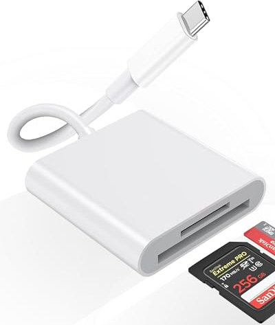 GNUADZ 2 in 1 SD Kartenleser USB C, usb c Card Reader,Type-C auf SD-Kartenleser Adapter, SD Kartenleser Fotografie Speicherkartenadapter SD-Karten Adapter für SDXC/SD/Micro SDXC/Micro SDXC/MicroSD/RS-