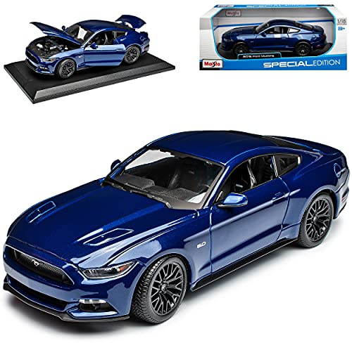 Generisch Ford*Mustang VI Coupe Blau Ab 2014 1/18 Modell Auto