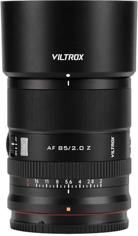 VILTROX 85mm F2.0 Z Lens, AF 85mm f/2 EVO Z Lens for Nikon, Full Frame Auto Focus Portrait Lenses for Nikon Z Z6 III Zf Z8 Z9 Z30 Zfc Z50 II Z7 II ZR