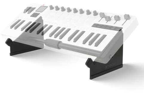 STRICH SDS-10 Desktop Stand, Adjustable 10.6-18.5 (26.9-47.0cm) Heavy-Duty Iron Stand for Sampler, Synth, MIDI Controller, Drum Machine | Non-Slip for Home Studio, Live Performance