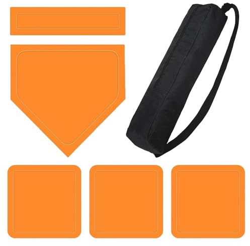 Rounders Ball - Set da baseball per bambini, impermeabile, con borsa portatile, base per lanciare baseball, adatto per giocare a scuola in cortile, piastra per bambini