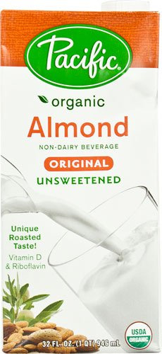Pacific Natural Foods Organic Almond Milk Original Unsweetened -- 32 fl oz - 2 pc