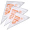 kuou 300 Pcs Disposable Piping Bags, Small Medium Large Icing Bags(3 Size) Plastic Pastry Bags, Clear Piping Bag for Cake Cupcake Dessert Cookies Decoration