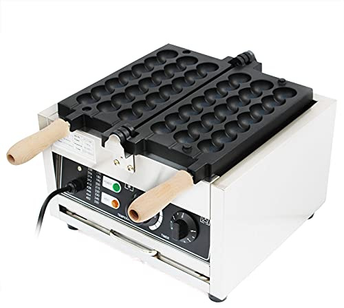 PUDLOR Edelstahl Bubble Waffeleisen 1500W Commercial Electric Waffle Bubble Ball Maker Machine Temperature Adjustable Für Bäckereien, Restaurants, Kioske