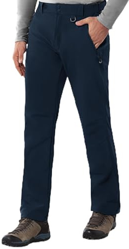 33 000 fot utomhusbyxor herr vattentäta softshellbyxor varma fleece | Vintertermobyxor, 4-vägs stretch, vindtäta snöbyxor, vandringsbyxor, funktionella byxor, arbetsbyxor med 4 fickor