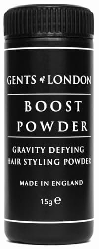 Hair Styling Powder For Men, Gents of London Mens Boost Powder, Create Volume, Texture, Matt Natural Finish, Invisible Lightweight Hold, Thickens All Hair Types 15g