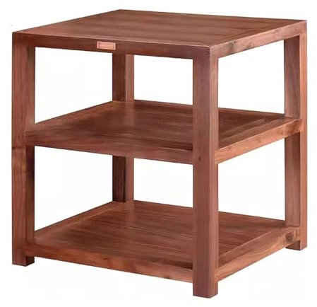 Elitix HiFi Rack Audioschrank Aus Holz für Plattenspieler, Professionelles Stereo-Rack-Ständersystem, Medienkonsolentisch, Stereo-Ständerschrank/DVD-Ständer(Style-a,Three Layers)