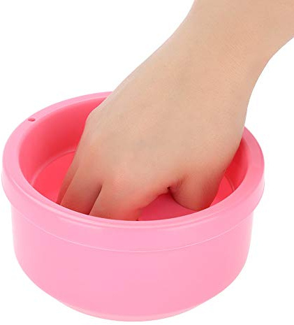 BigKing Ciotola per Immersione Manicure, Ciotola per Lavamani per Unghie Artistiche in PVC, Le Coperture Superiore e Inferiore Possono Essere Separate, Design Della Scanalatura