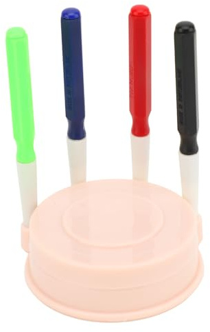 Alomejor Kit Professionale di Penne per Olio per Orologi da 4 Pezzi con Cappucci Protettivi per Riparatori di Orologiai