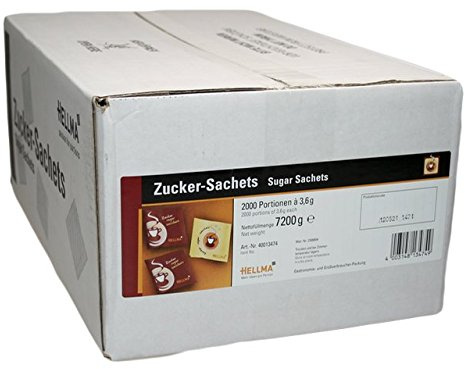 Hellma Zucker-Sachets, 2000 Portionen 1er Pack